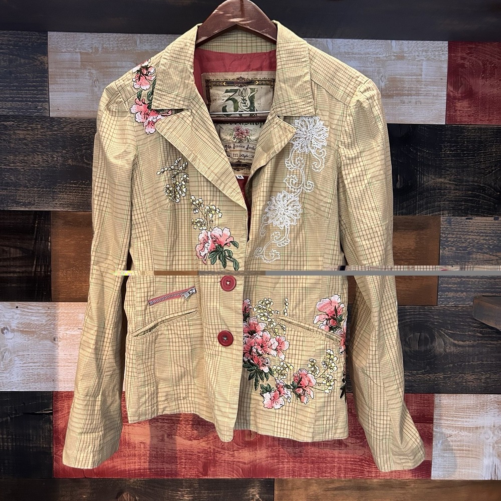 3J Workshop Johnny Was The Jessica Jacket 5044 Medium Floral Pink